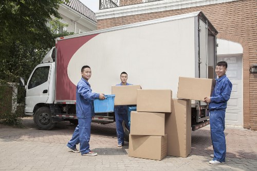 Removal van ready for a residential move in Cranford