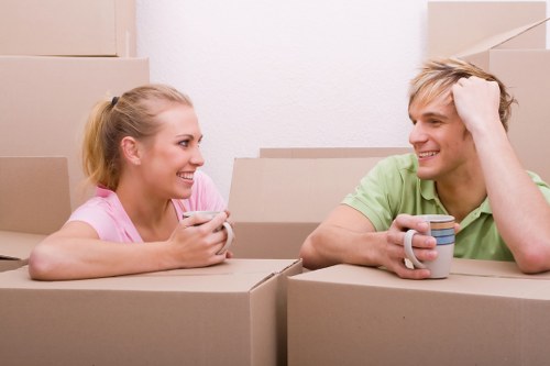 Removal team preparing a same day move in Cranford