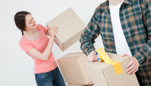 Local moving team handling packing for a property in Cranford