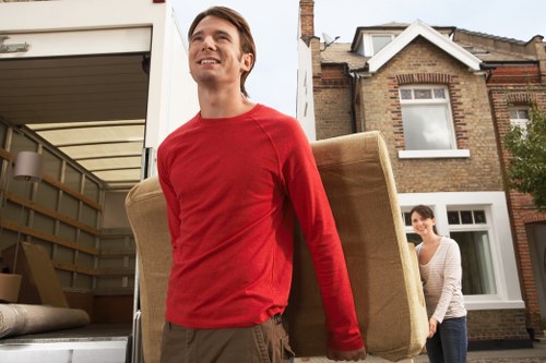 Household and business items prepared for storage in Cranford