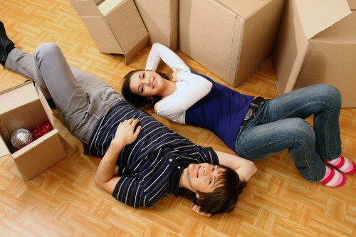 Residential property move with careful loading and access planning