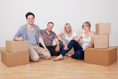 Furniture being loaded for house removals in Cranford