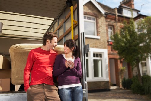 Office furniture and equipment prepared for a same day relocation